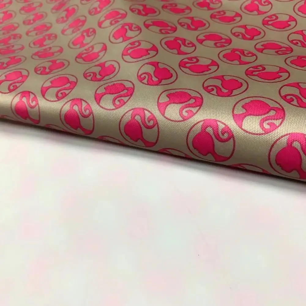 Fabulous 210D FDY Oxford Transfer Printing White PVC Coating Fabric for Luggage/Bag/Tent/Tarpaulin/Car