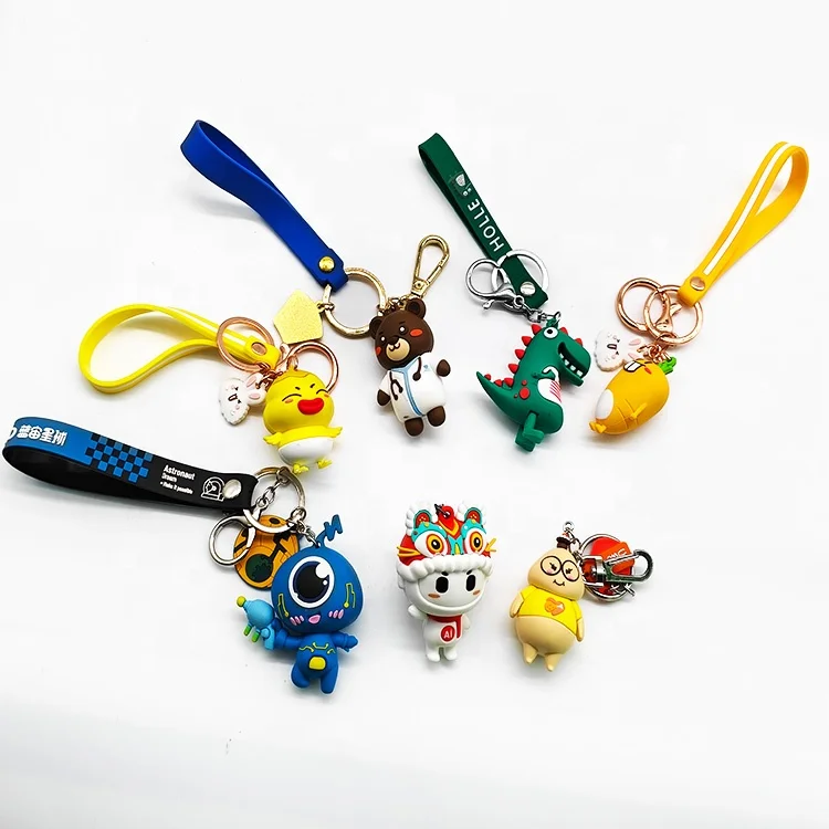 Manufacturer Custom Logo Key Chains 2D 3D Pvc Keychains Promotional Business Gift Personalized Key Chain Soft Rubber Keychain