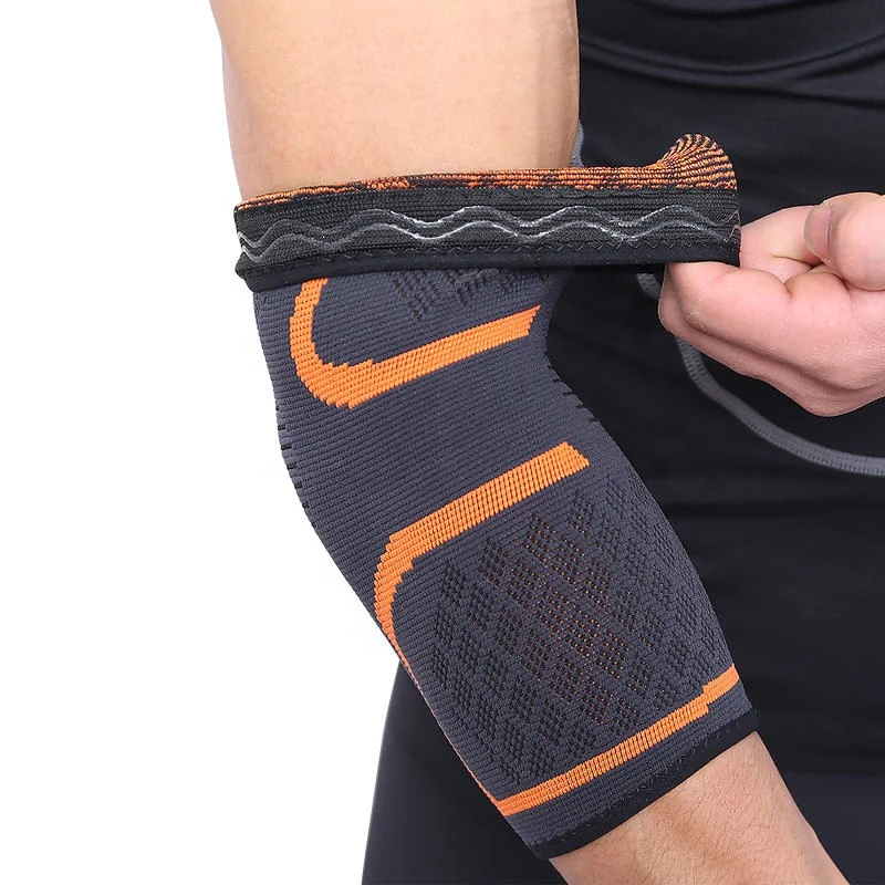 Горячая распродажа, компрессионный спортивный болеутоляющий дышащий трикотажный нарукавник, Теннисный бандаж для поддержки локтей