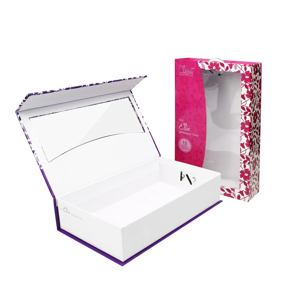 Wholesale High Quality Custom magnet folding book Scarf gift custom printed logo paper tuck box