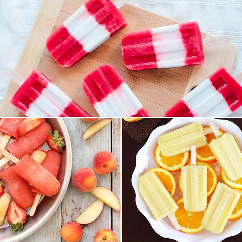 Eco-Friendly Laser-Cut Your Logo Customized Indispensable Smoothness Eco Birch Wooden Ice Cream Sticks
