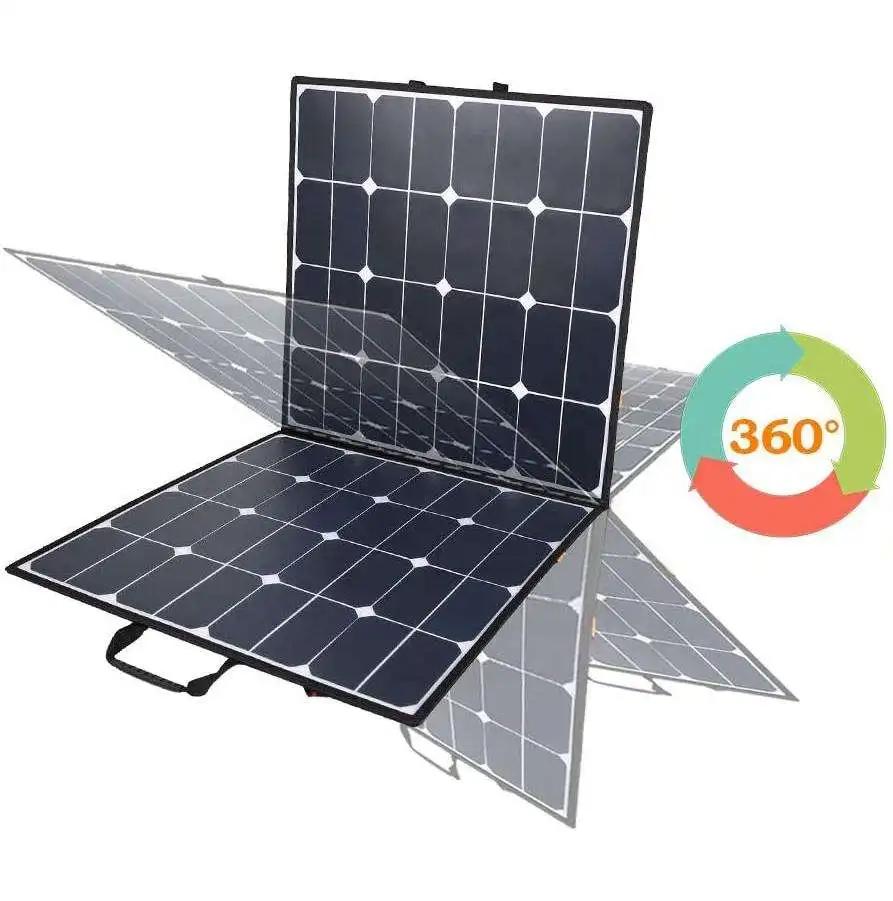 OEM 100W ETFE folding solar panel charger for power generator station JACKERY ROCKPAL SUAOKI 12V domestiv appliance