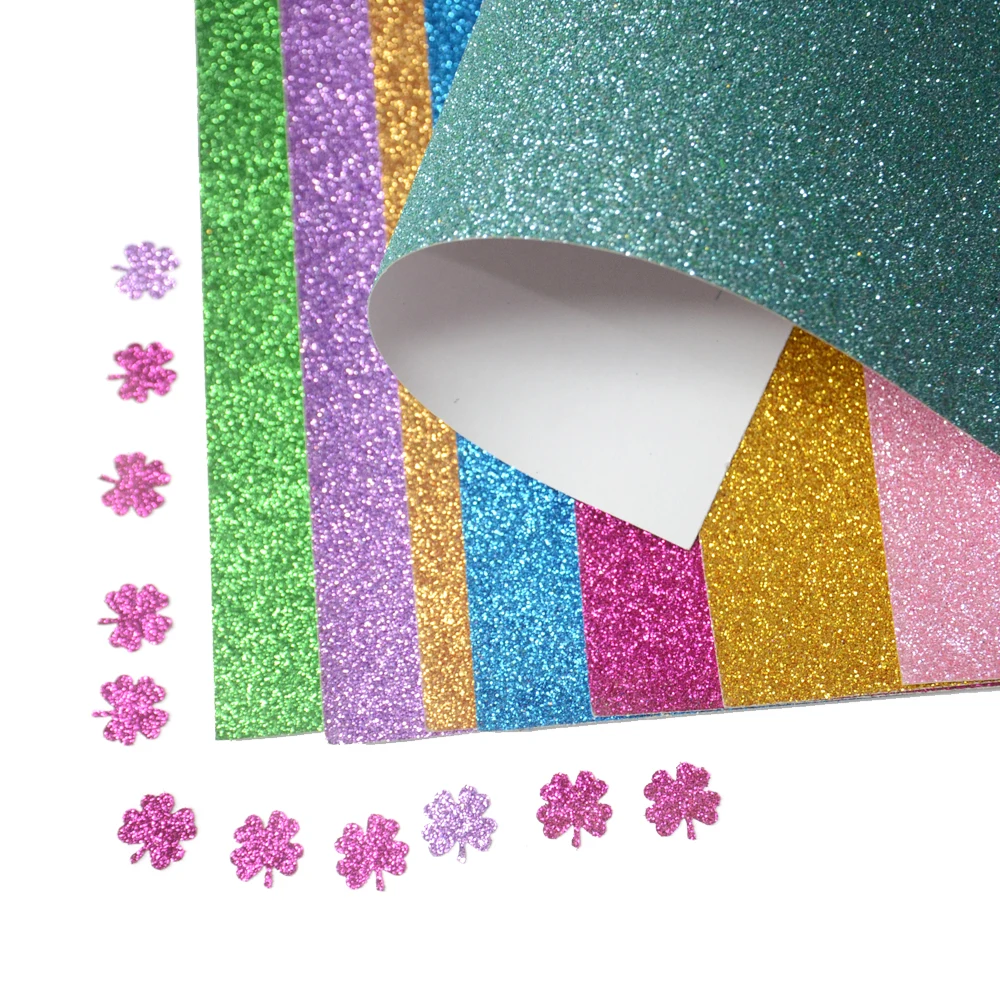 DIY handicraft glitter paper shinny glitter A4 size high quality glitter cardboard