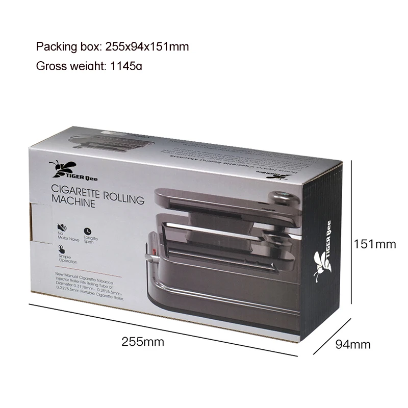 Wholesale High Quality Portable Home Metal Cigarette Injector Manual Tobacco Cigarette Rolling Machine