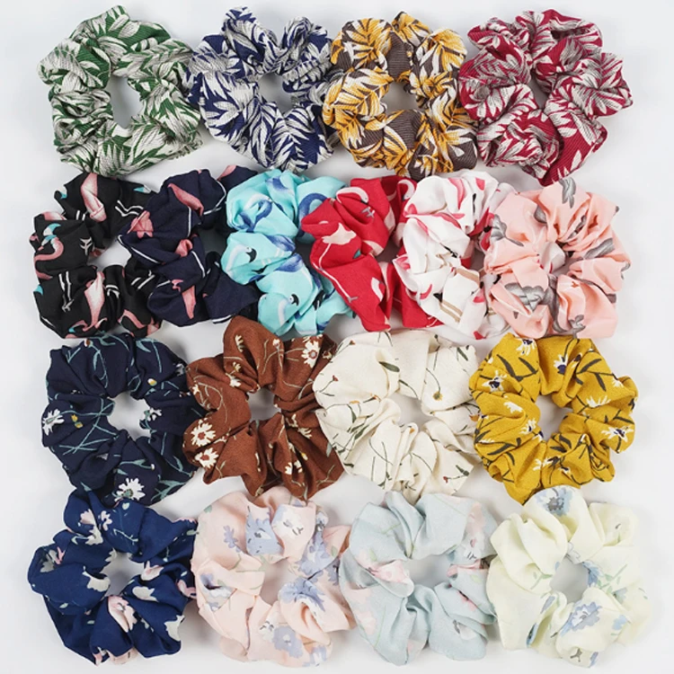 High Quality Fancy Fashion Custom Printing sale Scrunchies