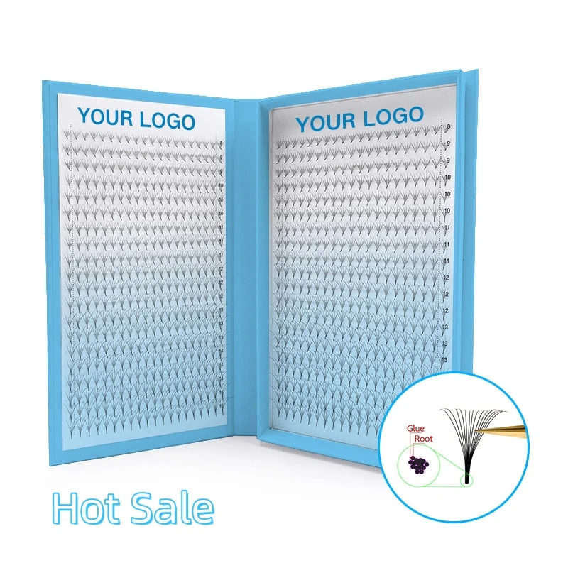 2023 New Style Cheap Price pointy base  lash extension premade fan big tray 1200