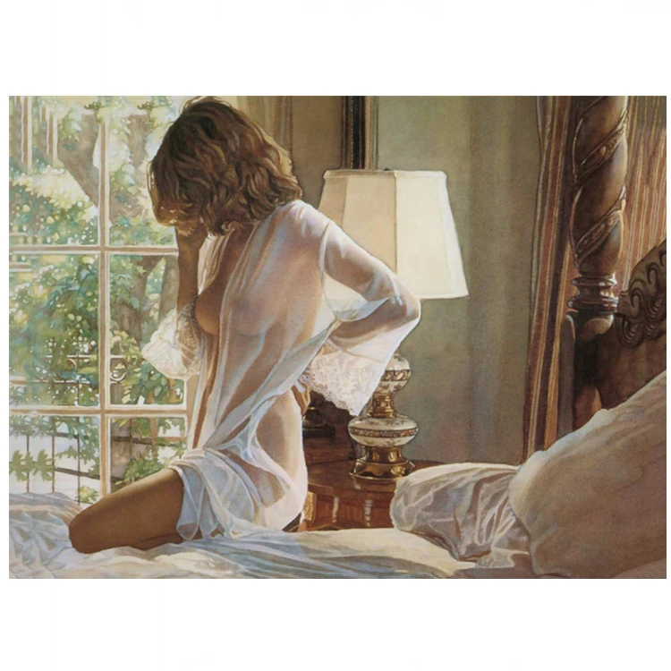 
Wholesale Nude Women In Bed Lther Body Art Full Square 5D Diamond Painting Kit 