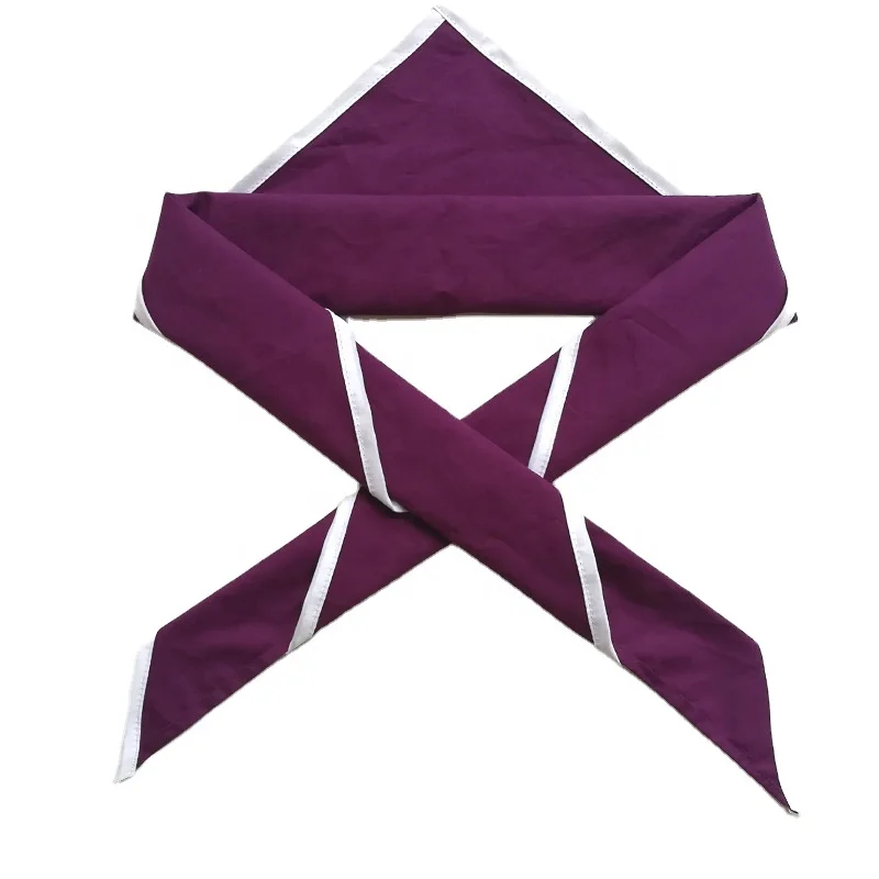 Custom woven T/C fabric scouts neckerchief souct scarf for boys and girls