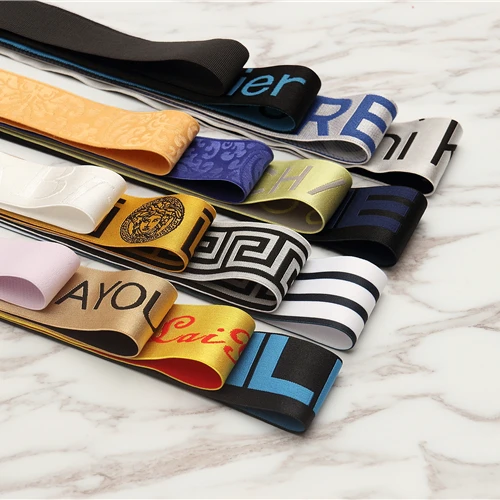 free sample for custom elastic bands,woven jacquard elastic band with logo from factory in china