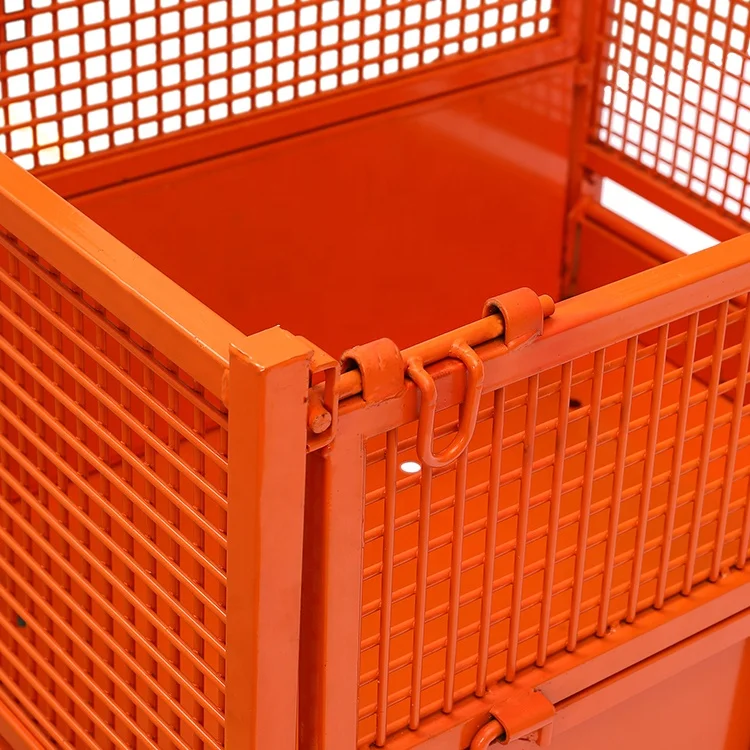 Cargo storage cage Stillag Cage Best Quality Warehouse Pallet Collapsible Metal Storage Rack Storage Cage Wire Mesh Container