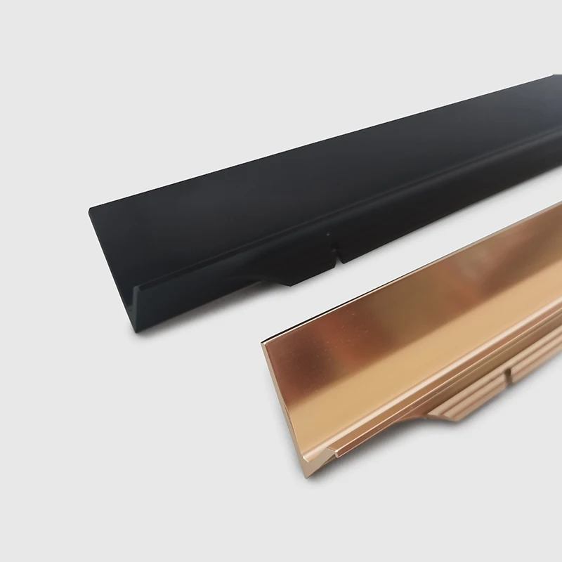 Invisible Hidden Long Hardware Cabinet Kitchen Furniture Concealed L Shape Handle