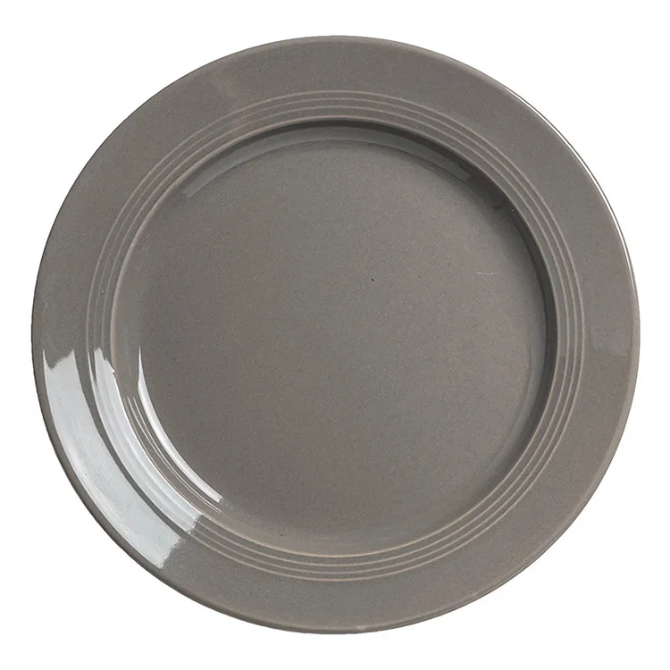 Slight Defect Dinnerware Plate Ceramic White Hotel Crockery Plates Ceramic Table Dinner Plate