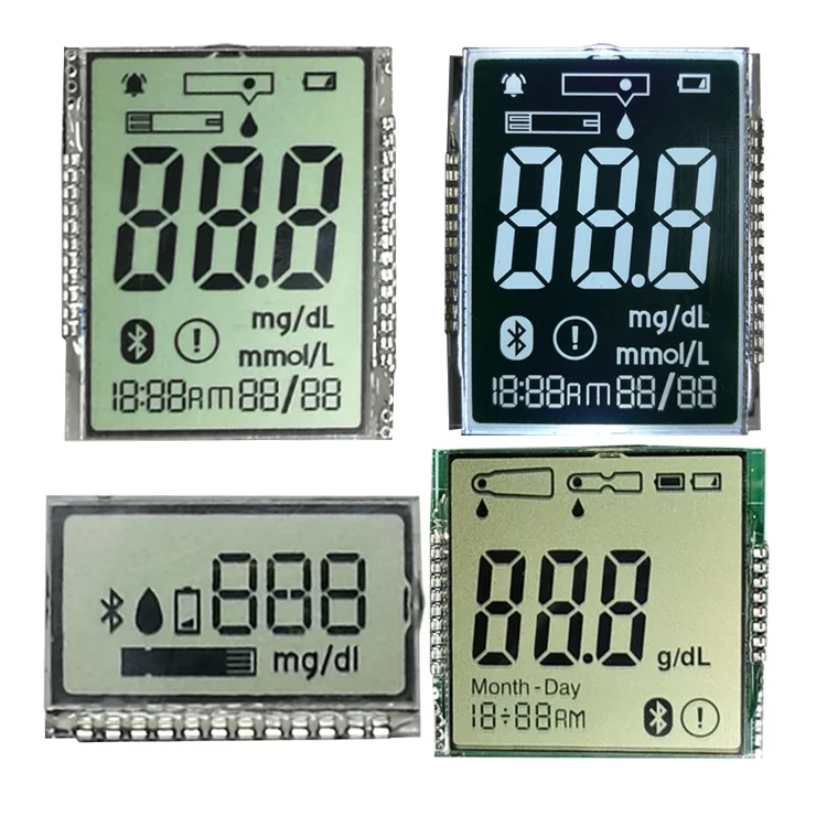 Graphic 7 segment custom medication reminder medical lcd digital clock display