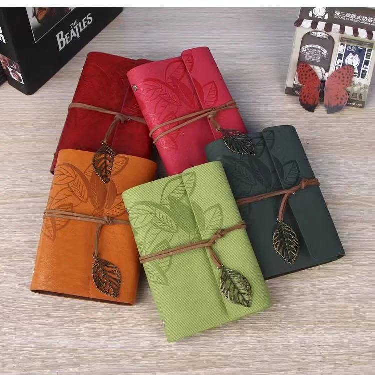 2023 A6  Vintage spiral diary vintage pirate anchor notebook, premium gift traveler magazine Pu leather notebook