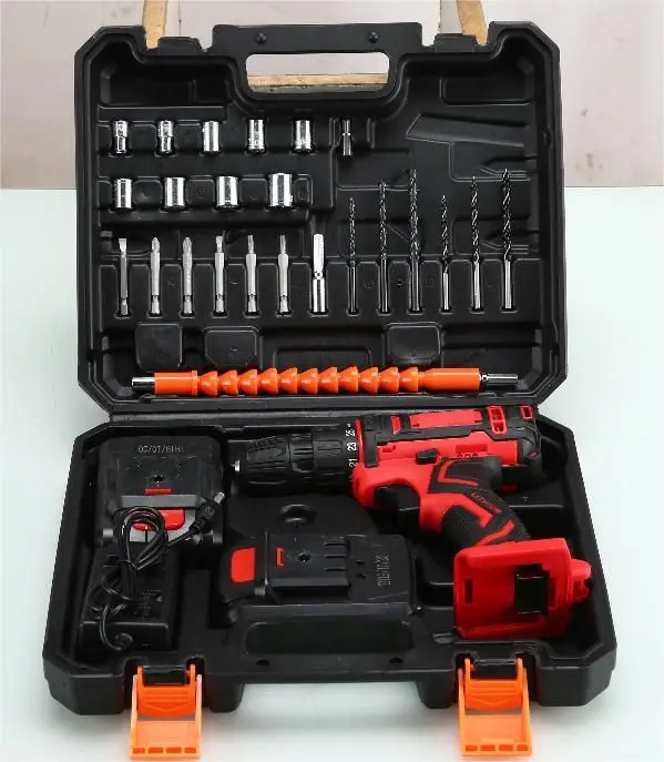 21v/24v Rechargeable hand drill Electric screwdriver Multifunctional household tools Lithium shock drill Hardware tools