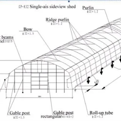 serre agricole green house metal frame horticulture tropical greenhouse price
