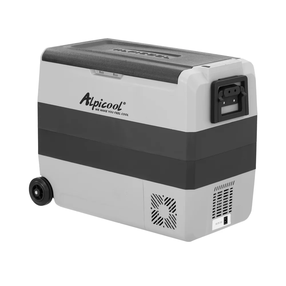 T60 60L Mini Car Fridge freezer camping outdoors cottage car home dual use DC 12/24V portable compressor cool heating box