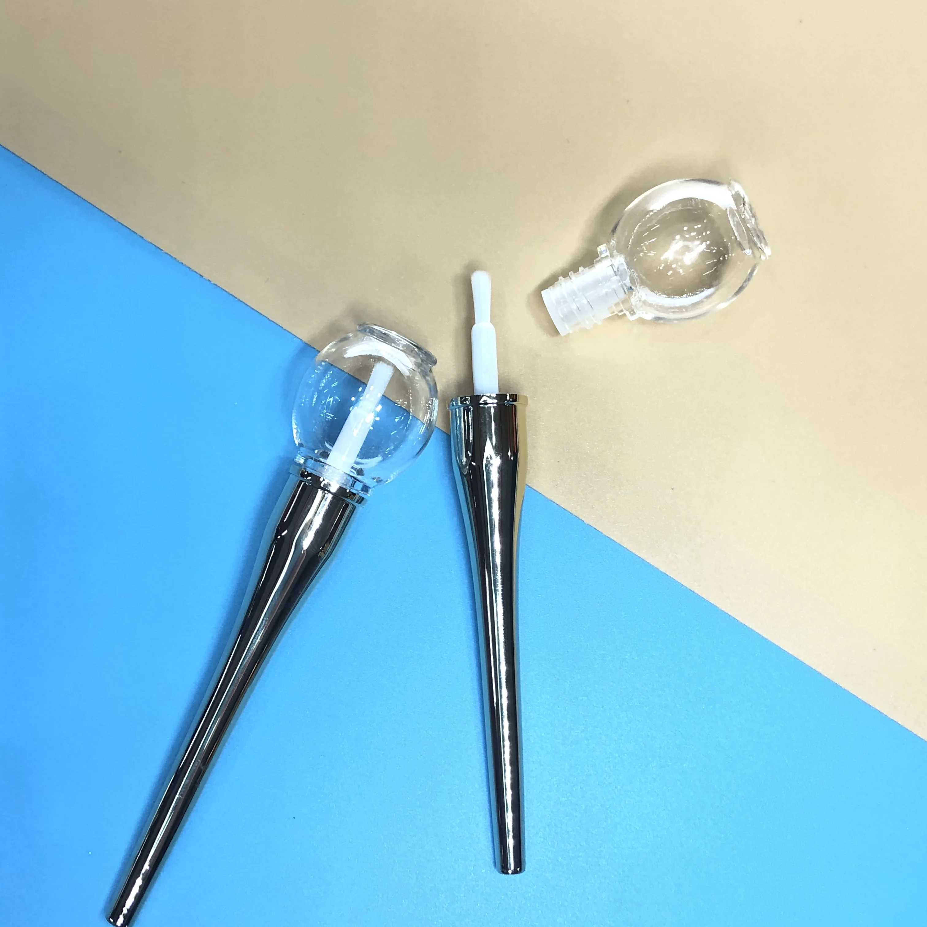 Custom cosmetics lollipop lip gloss tube container lipgloss packaging lipgloss tube