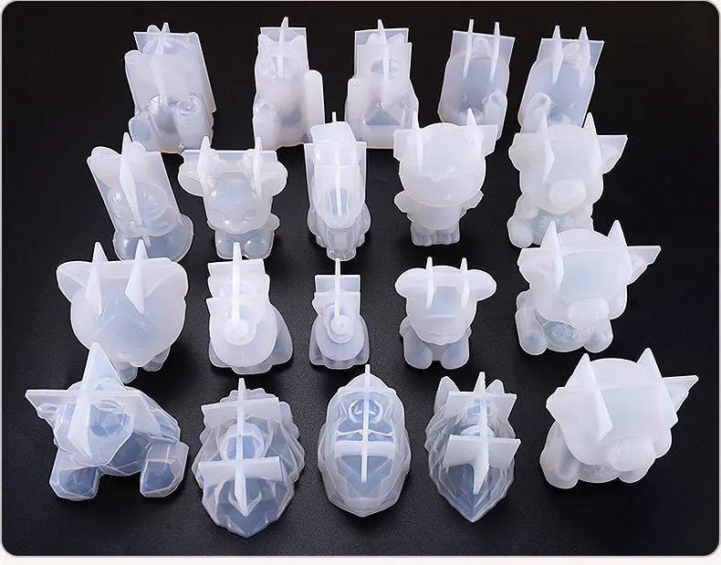 Горячие Кристаллы 3d Животные под заказ силиконовые формы смола Форма Силиконовые Ювелирные изделия для resina
