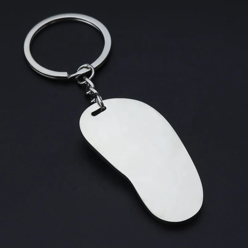 slippers key chain creative beach travel gift  key pendant gift metal zinc alloy keyring bag charm key holder