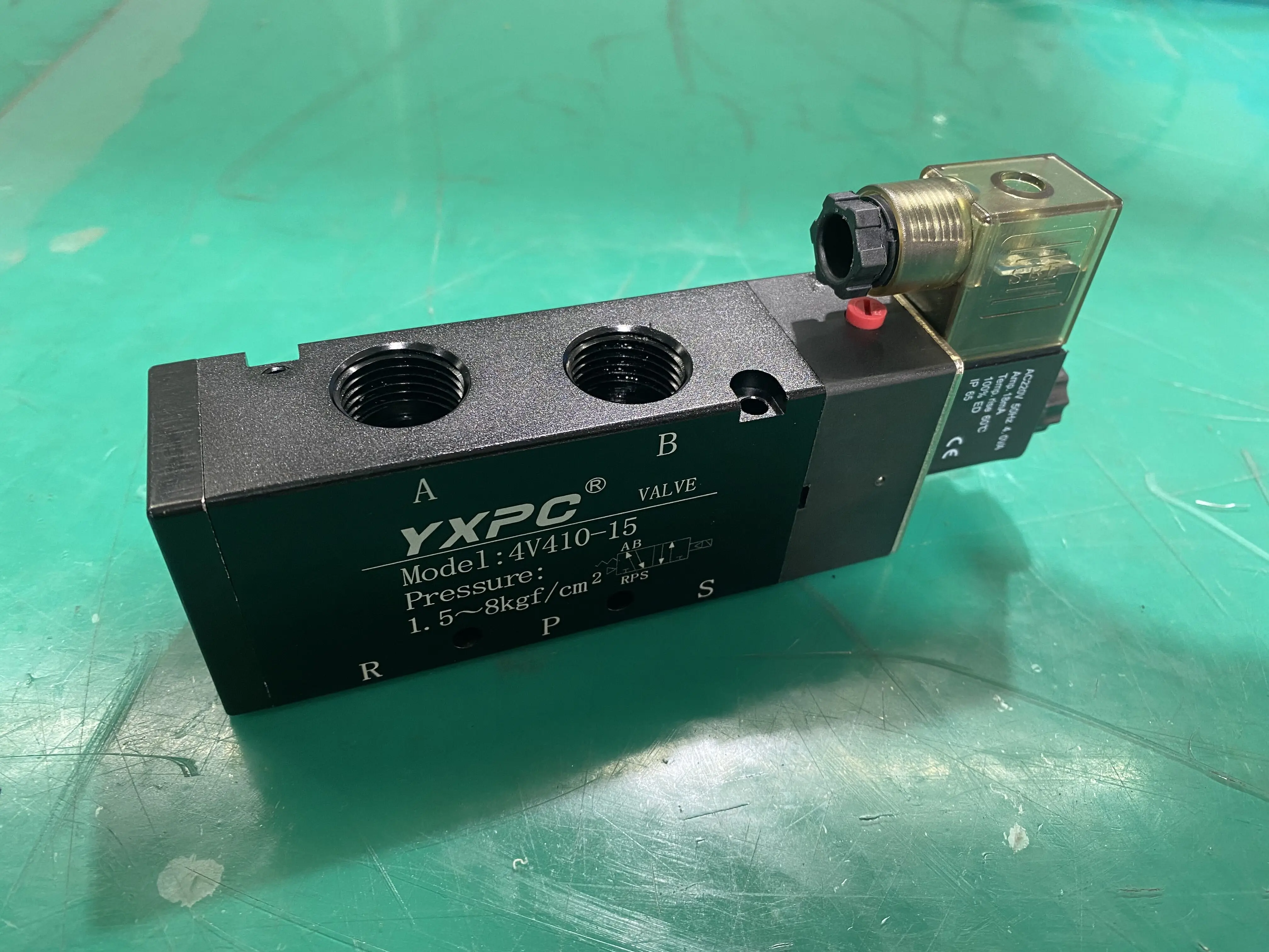 Металлический поршень высокого качества 4V410-15, воздушный 5-ходовой 12 в 110 В 220 В 380 В, магнитный пневматический клапан 12 В, электромагнитный клапан 1/2 дюйма