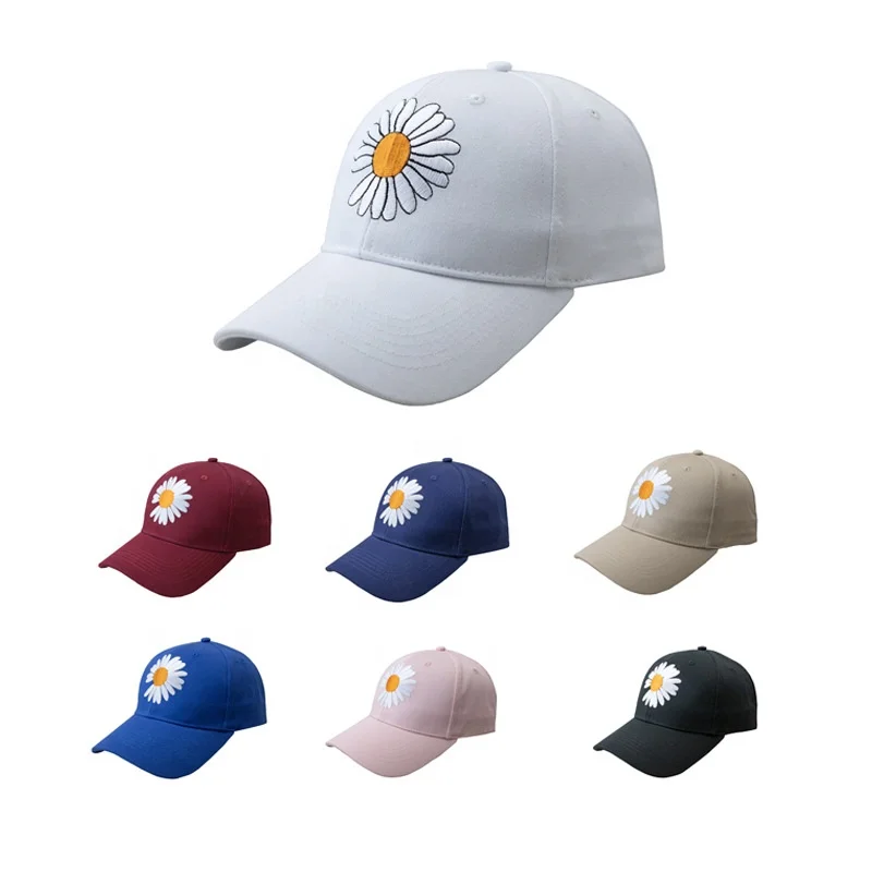 Spring Summer Casual Breathable Custom Brim Hats 6 Panel Embroidery Logo Adjustable Snapback Customized Baseball Caps