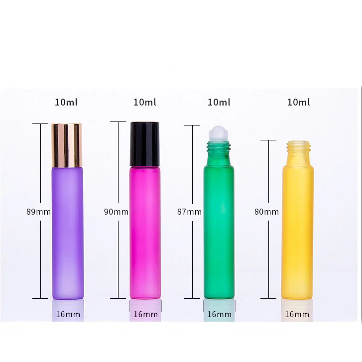 
Empty stainless steel roller ball 10ml essential oil roll on bottle 
