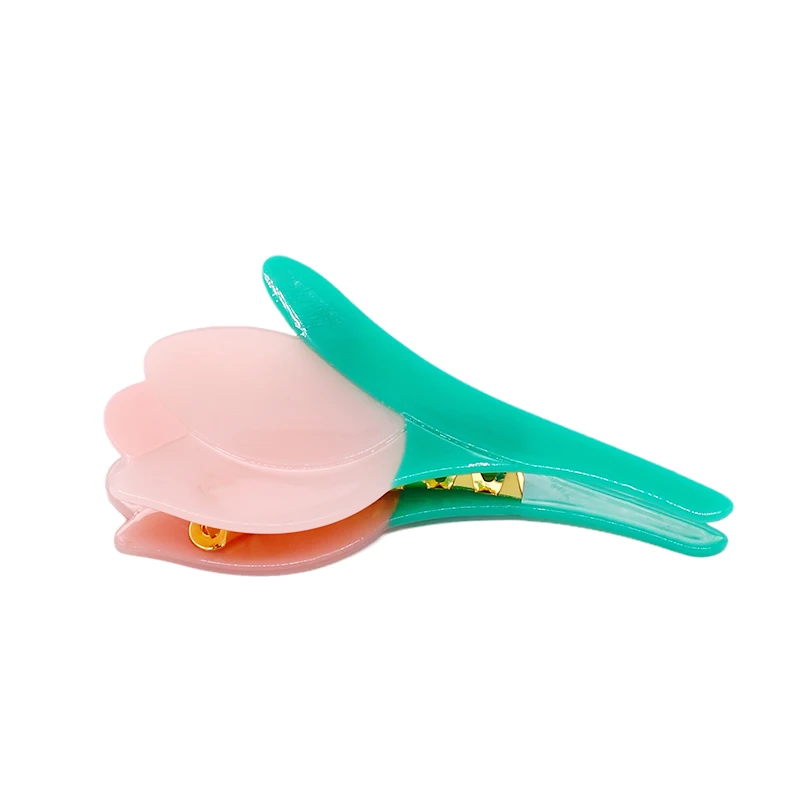 XinMei custom flower bunch hair clamp claw clips bulk eco-friendly cellulose acetate trendy claw clips for women hair