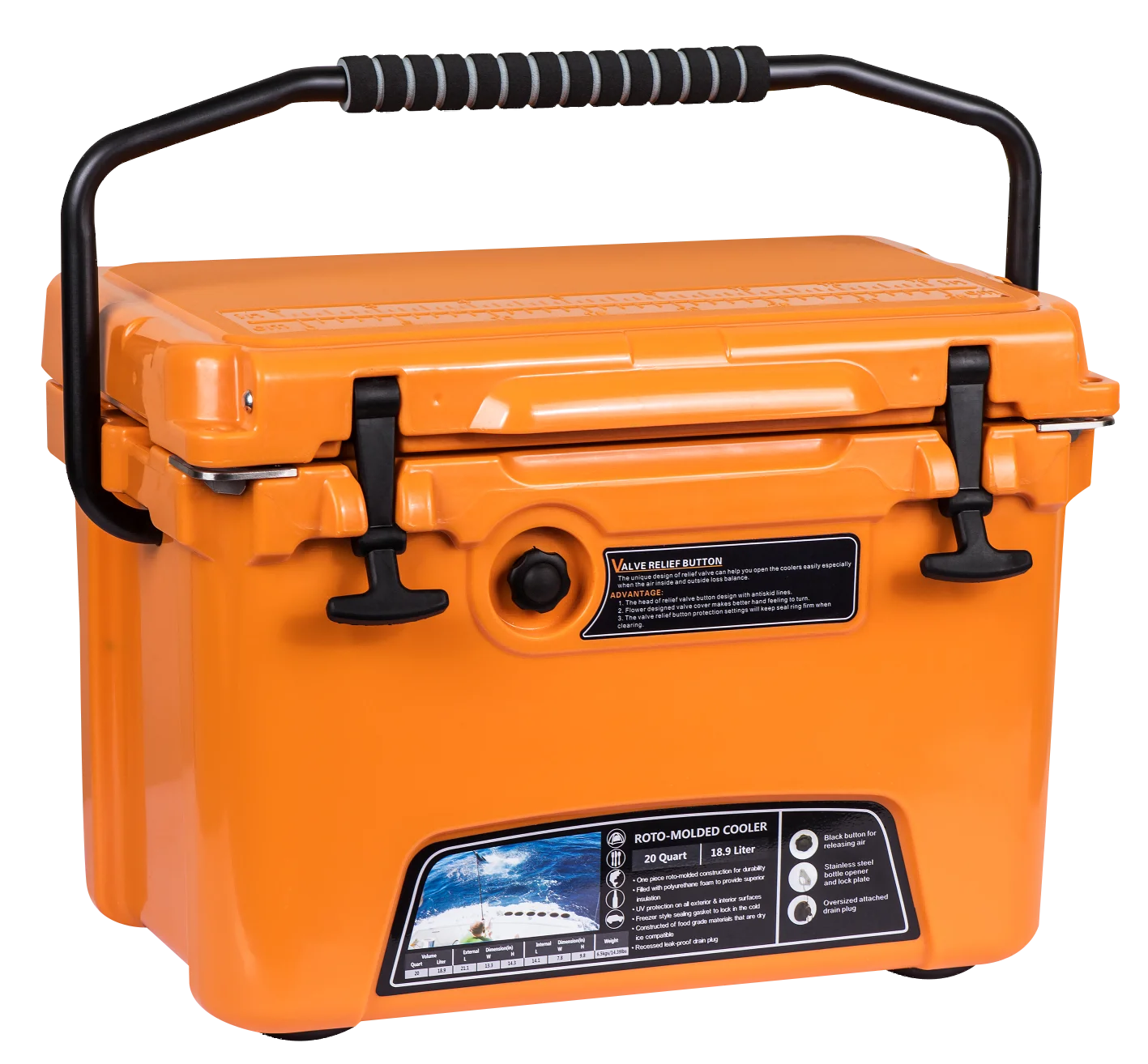 Food Container Cooler Box Hard Shell Cooler Picnic Yety Cooler Box