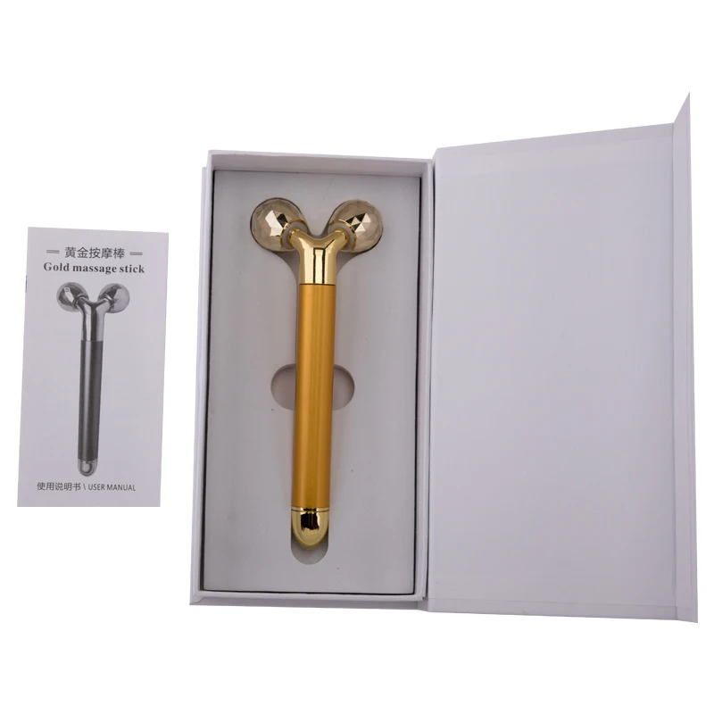 Portable Face lift Instrument handheld facial slimming 3D rotate V face massage roller for Puffy Eyes