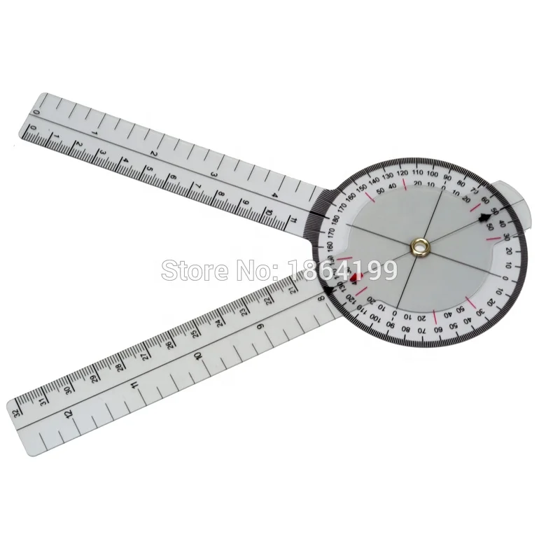 200mm 8inch Goniometer Plastic Protractor Angle Ruler Medical Promotion Ruler Angle Ruler