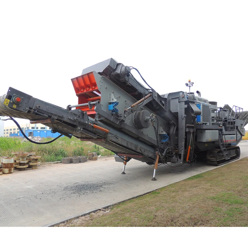 New Design Wheel Mobile Crushing Station, Mobile Impact Stone Crusher With Vibrating Screen