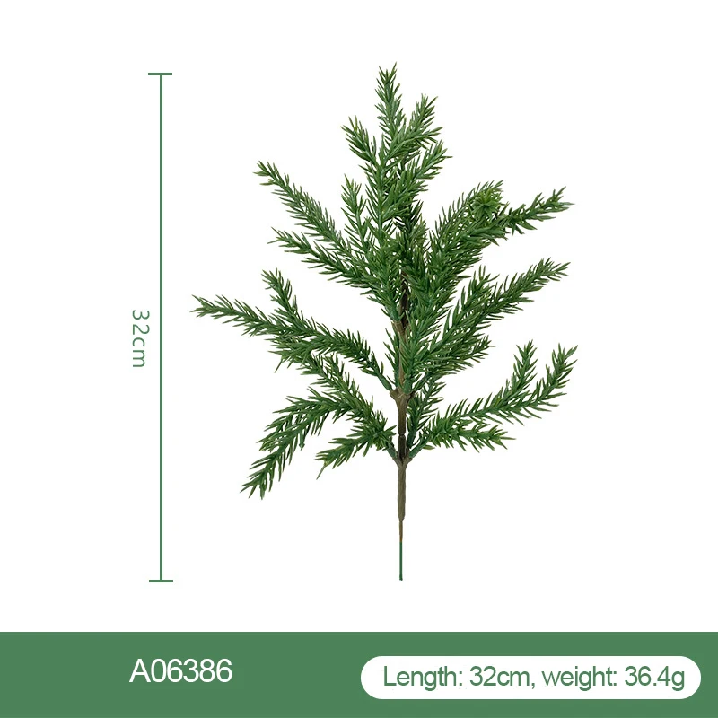 Christmas Pine Needle Branch Embellishing Home Garden Decoration Evergreen Pine Tree Branches Beauty Artificial Pine Branches