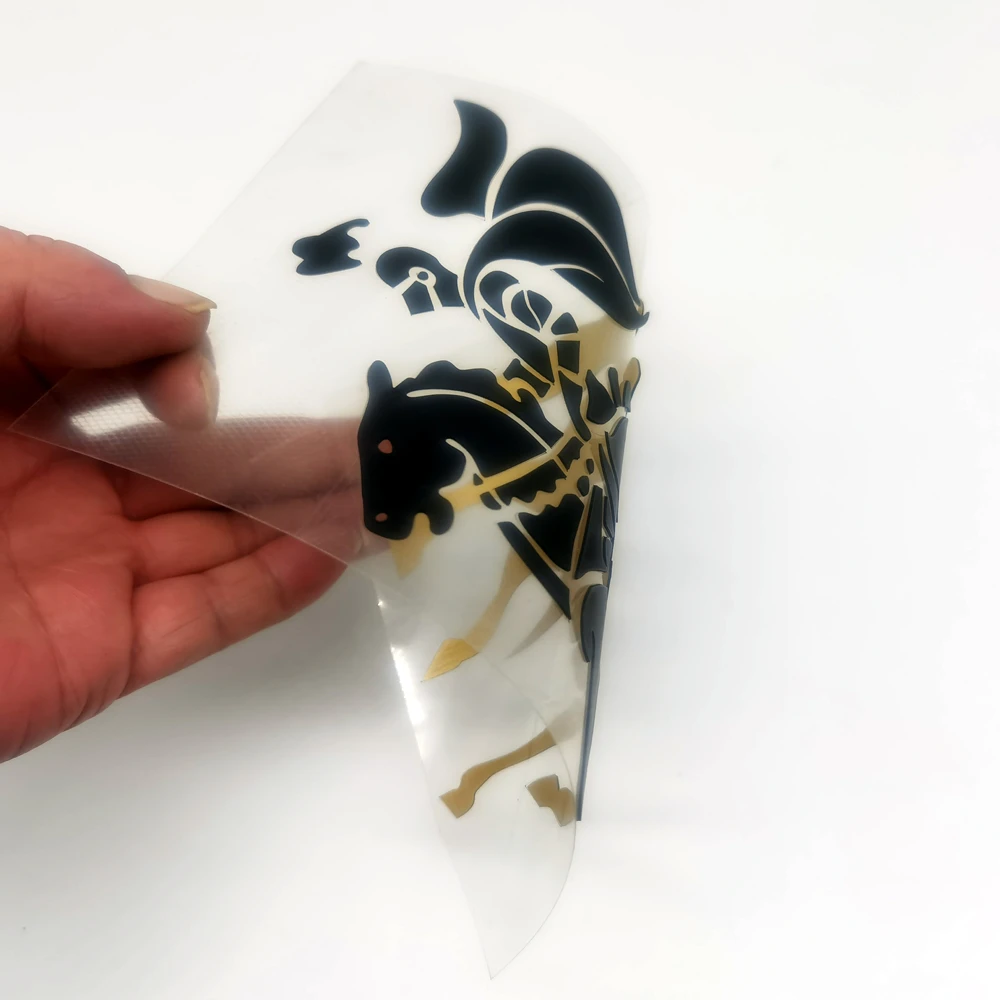 Wholesale 3D Raised Effect Rubber Silicone Thick Version Two Color Bottom Side Different Color Heat Transfer Labels For Garments