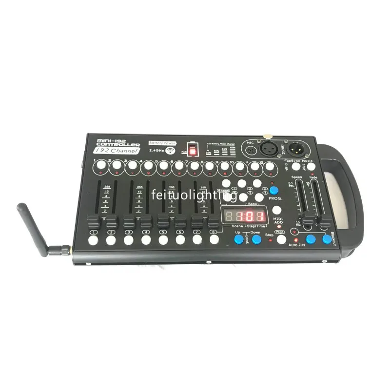 Мини dmx беспроводной аккумулятор 192 контроллер освещения сцены шоу концерта