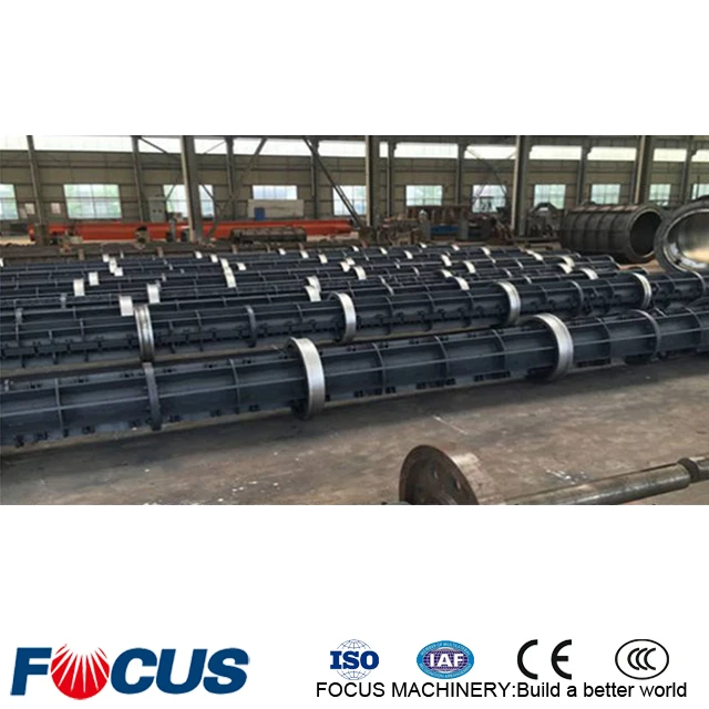 Mini Concrete Pipe Making Machine Mould machine for making concrete pipes precast concrete spun pole steel mold making