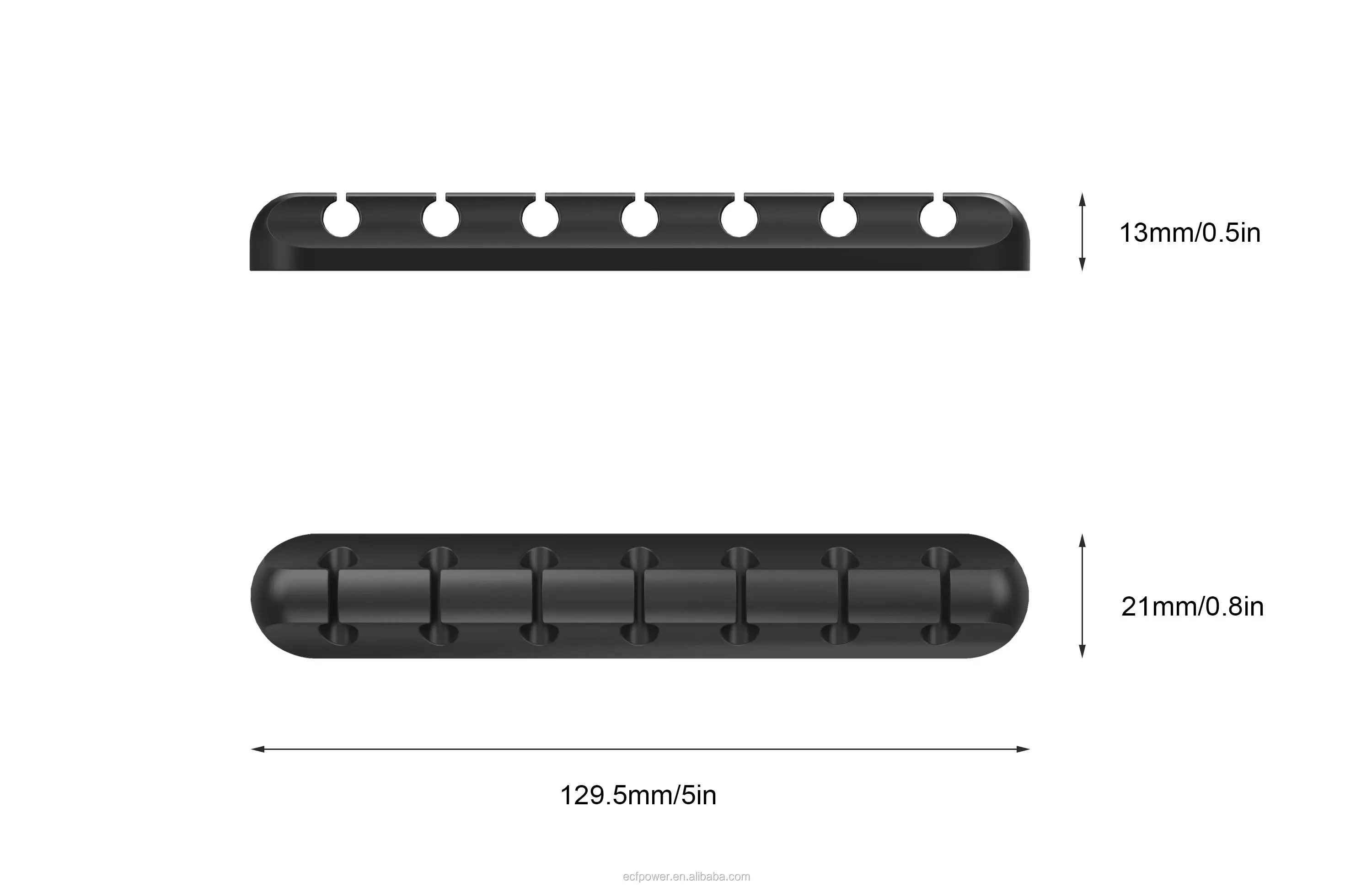 Data line storage 7 hole Silicone cable Holder Clip Earphone Cord Winder Tidy Desktop usb cable organizer