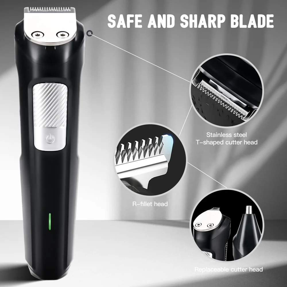 Pritech Multifunctional Nose Hair Trimmer 3-in-1 Electric Hair Trimmer Kit for Mens grooming kit