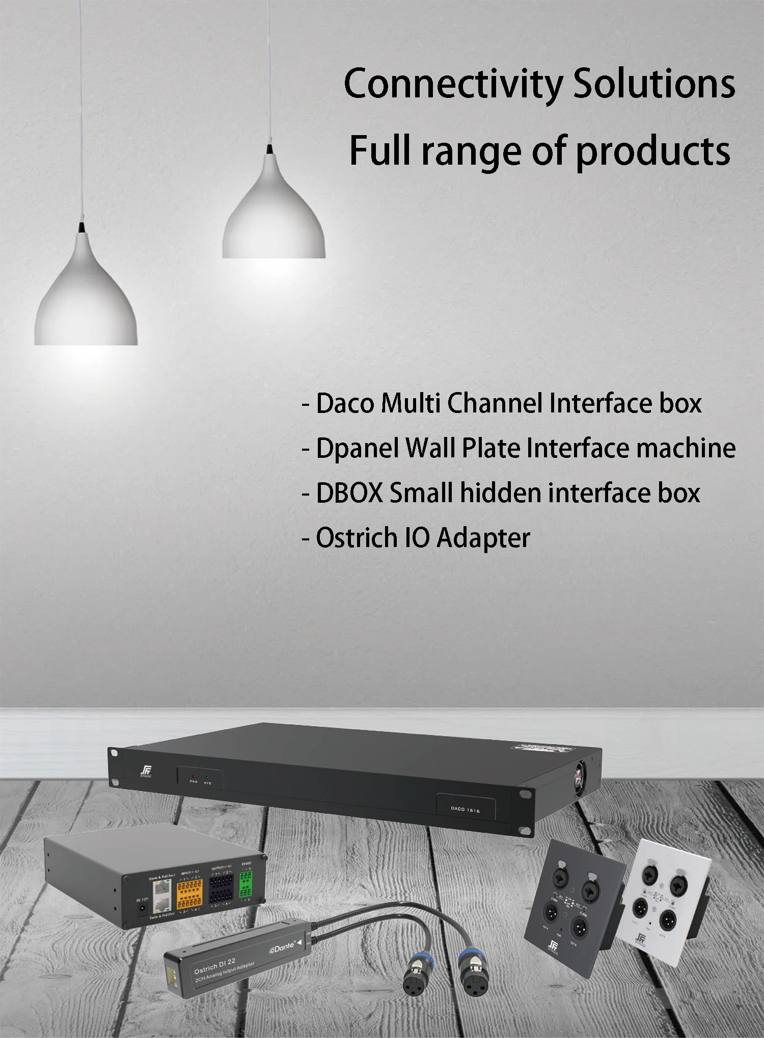 8 input 8 output network audio connectivity machine solutions Dante Interface