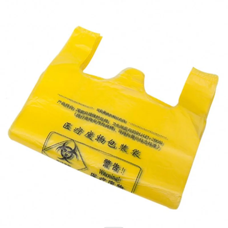 High quality PE degradable disposable waterproof recyclable various clinical bio medical garbage bags