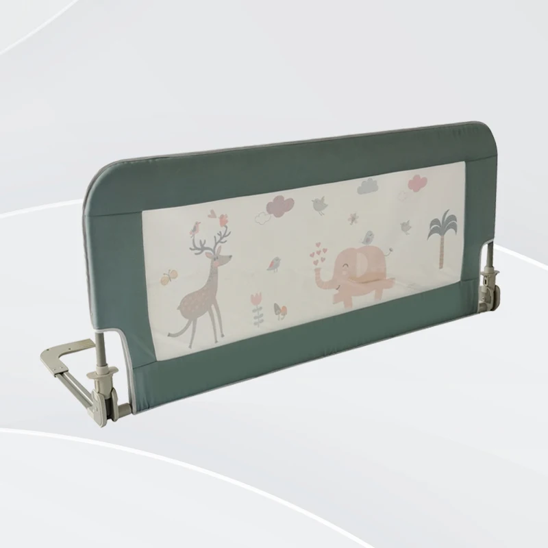 Aricare Wholesale 1.8m Kids Folding Bed Fence Supporters Side Safety Protection Rail For Toddlers Baby Barrier Guard Bail