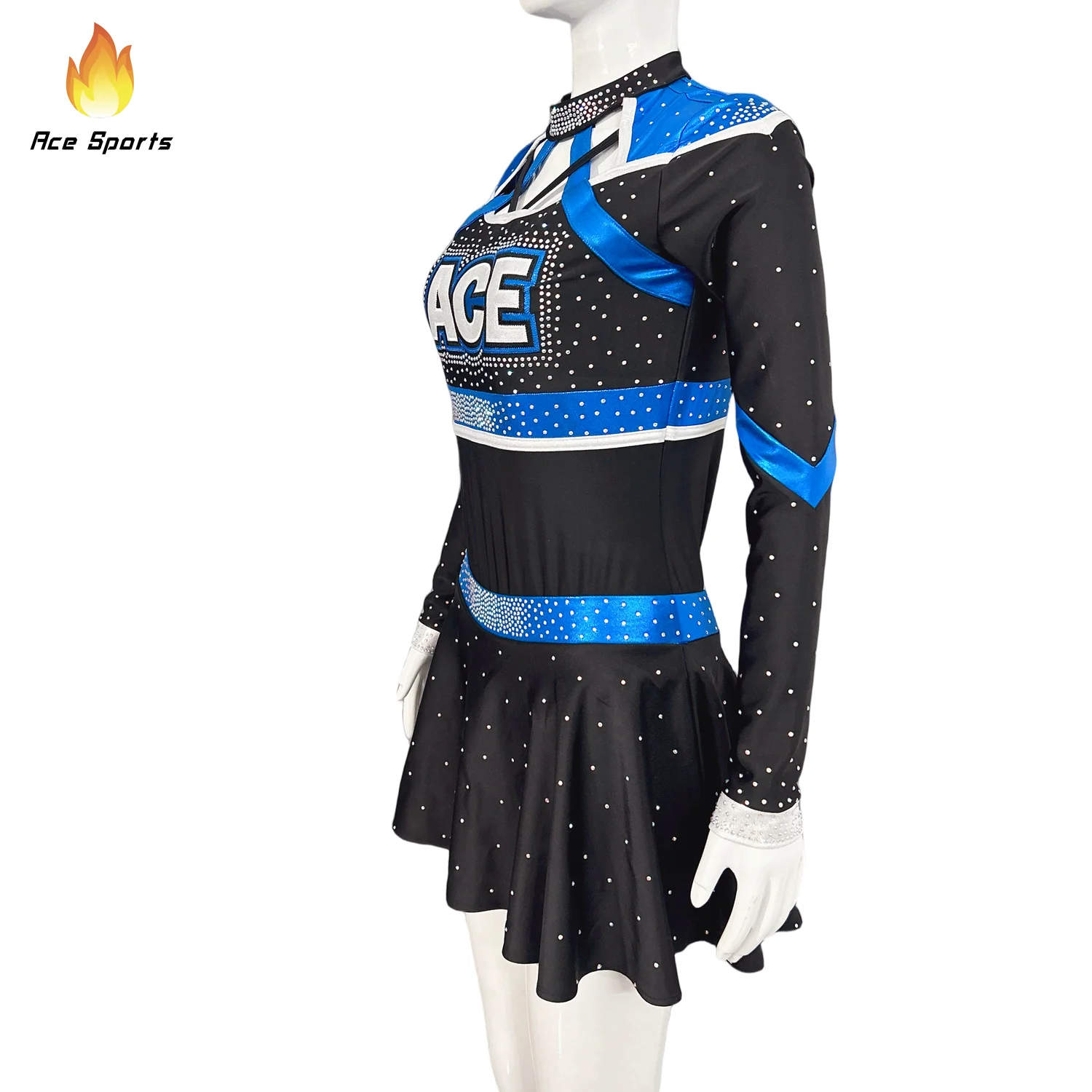 Ace Sports Custom Sublimation hot Sales latest design Comfortable wholesale custom School Cheer leader Uniforms