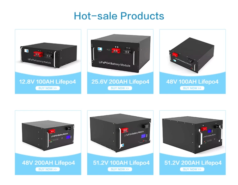 Wholesale 10KW Solar System Lifepo4 Battery Pack 100ah-200ah OEM Cabinet Server Rack Mount Home Energy Storage BMS CAN