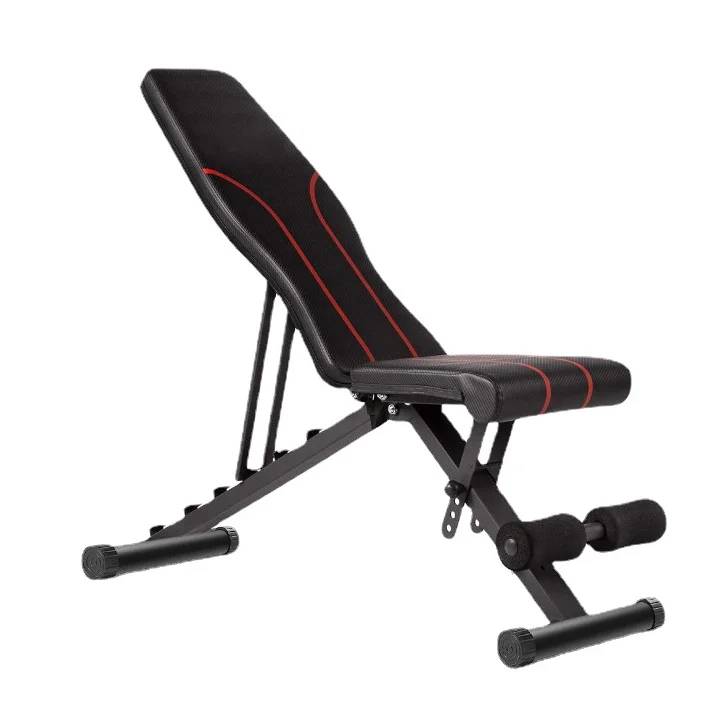 heavy duty gym equipment flat adjustable dumbbell bench press with weights lifting