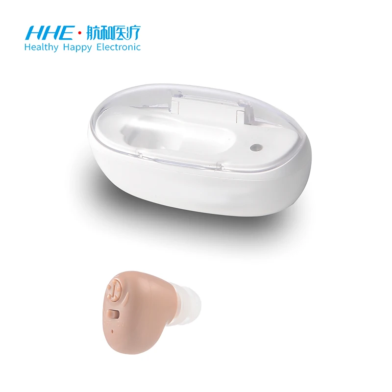 Hot Sell Deafness Clear ITE Sound Amplifier Magnetic Suction Charging Mini Hearing Aid 2023