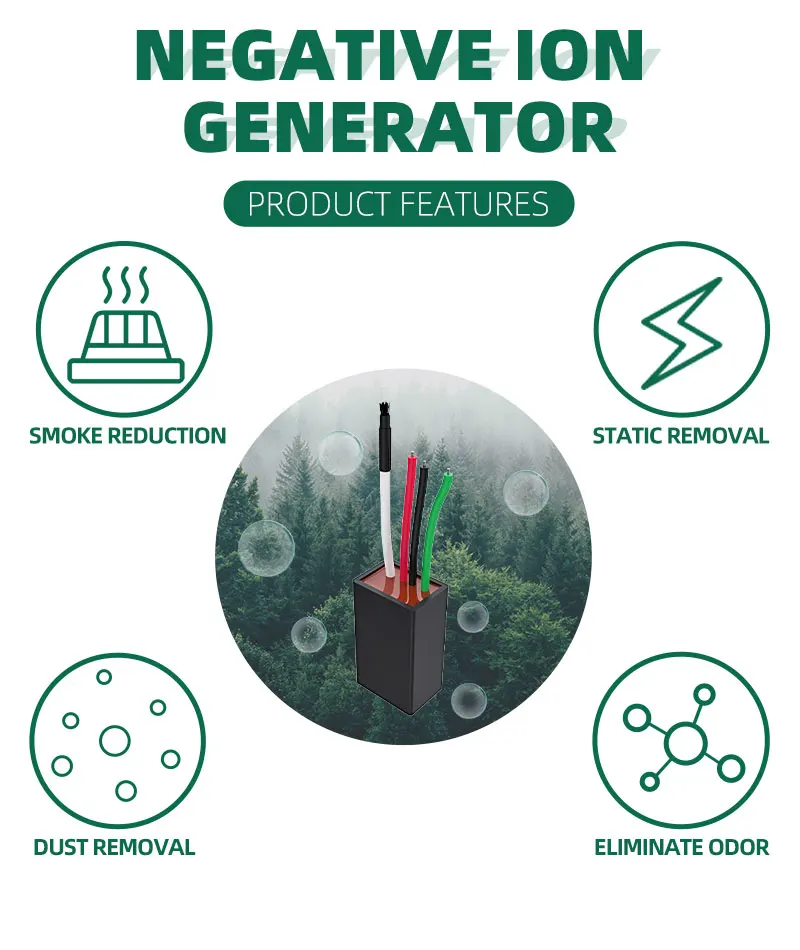 Air Purifier Home Anion Generator Hair Dryer Negative Ion Generator 220V Ionizer Remove Second hand Smoke