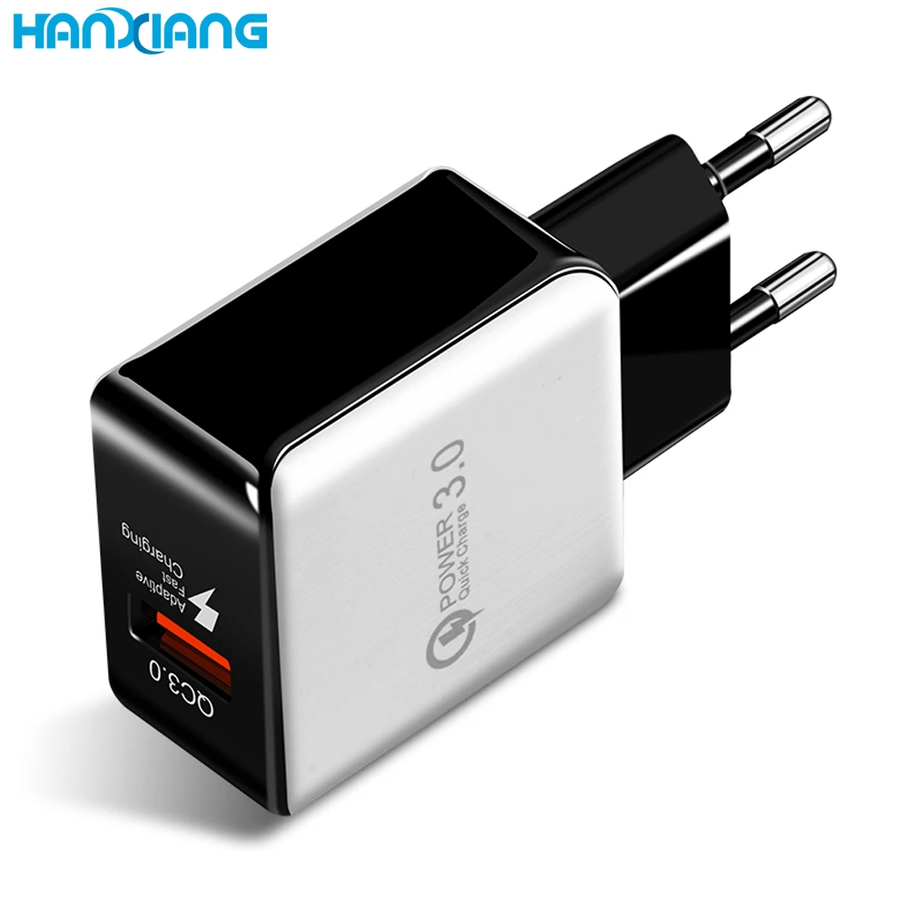2021 Быстрая зарядка 3 0 18 Вт с одним портом USB настенное зарядное устройство для Iphone 7