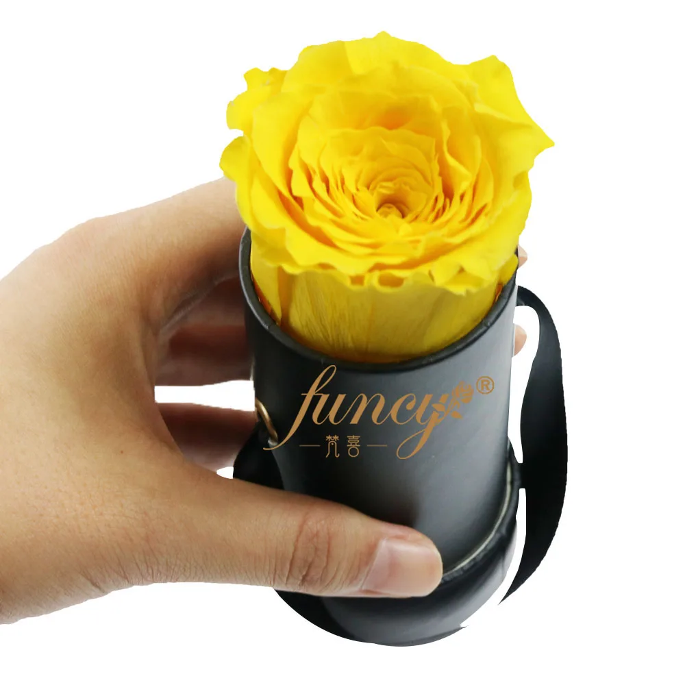 
Flowers Boxes 2020 Wholesale Eternal Forever Preserved Rose Flower in Single Paper Gift Box 