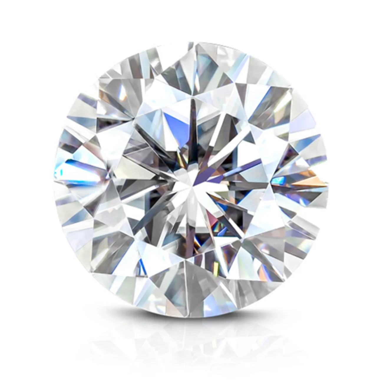 DEF color VVS1 clarity moissanite diamond price per carat moissanite loose stones 8 heart and arrow  10mm 4.0ct
