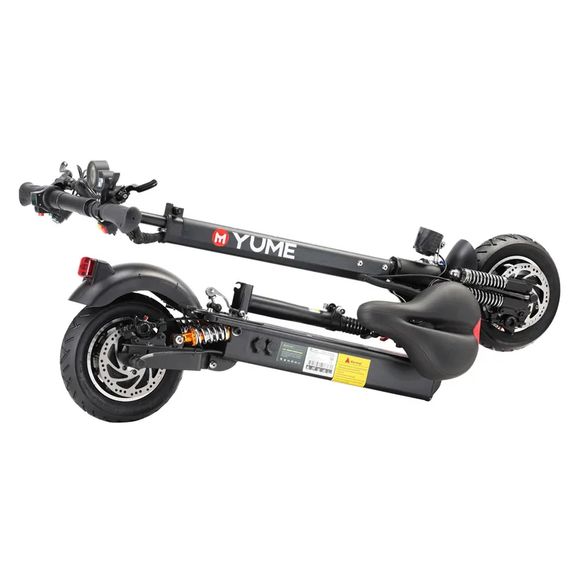 YUME Max Wheel fast fat tire off road 2 wheel folding shock absorbers electric scooter motorcycle 2000w adult